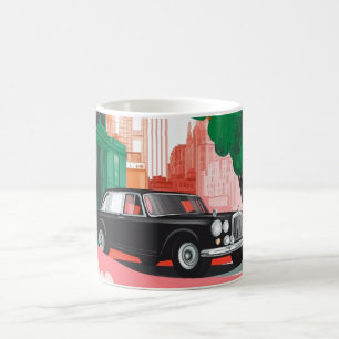 Klassieke Amerikaanse auto's Muur Kunstprint, Vint Koffiemok