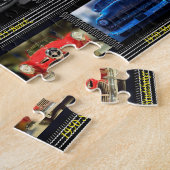 Klassieke Amerikaanse auto's uit de jaren vijftig. Legpuzzel (Zijkant)