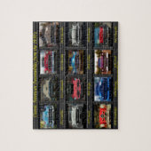 Klassieke Amerikaanse auto's uit de jaren vijftig. Legpuzzel (Verticaal)