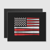 Klassieke Amerikaanse Baseball-vlag - honkbal (Voorkant / Achterkant)