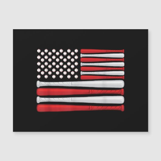 Klassieke Amerikaanse Baseball-vlag - honkbal (Voorkant)