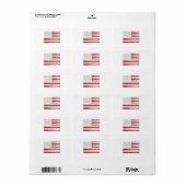 Klassieke Amerikaanse Baseball-vlag - honkbal Etiket (Full Sheet)