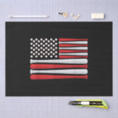 Klassieke Amerikaanse Baseball-vlag - honkbal Tissuepapier (Craft)