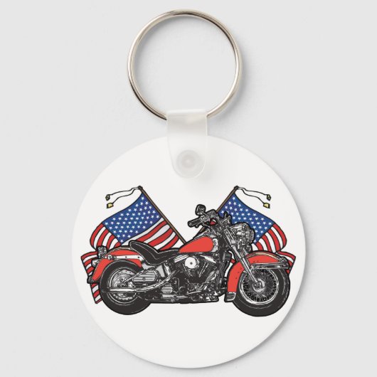 Klassieke Amerikaanse bieder Sleutelhanger (Voorkant)