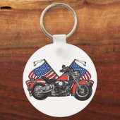 Klassieke Amerikaanse bieder Sleutelhanger (Voorkant)