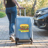 Klassieke Amerikaanse Cheeseburger Gourmet Burger Sticker (Koffer Insitu)