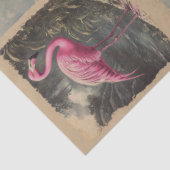 Klassieke Amerikaanse Flamingo Blauwe Decoupage Tissuepapier (Detail)