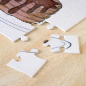 Klassieke Amerikaanse Greasy Spoon Roadside Diner  Legpuzzel (Zijkant)