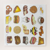 Klassieke Amerikaanse Greasy Spoon Roadside Diner  Legpuzzel (Horizontaal)