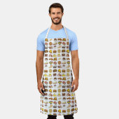 Klassieke Amerikaanse Greasy Spoon Roadside Diner  Schort (Gedragen)