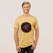 Klassieke Amerikaanse Hot Rod Tri-Blend Shirt (Voorkant volledig)