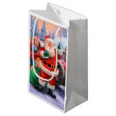 Klassieke Amerikaanse kerstman Klein Cadeauzakje (Voorkant Gekanteld)