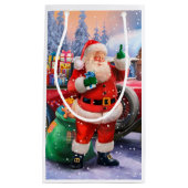 Klassieke Amerikaanse kerstman Klein Cadeauzakje (Voorkant)