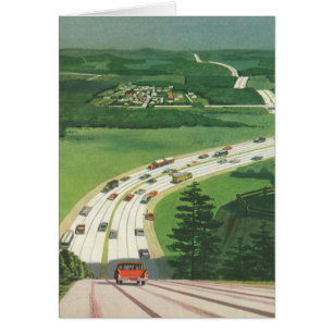 Klassieke Amerikaanse landschappen, autoweg reis