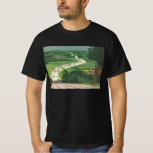 Klassieke Amerikaanse landschappen, autoweg reis T-shirt