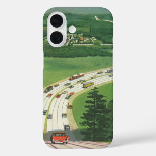 Klassieke Amerikaanse landschapsroutes, autorit iPhone 16 Hoesje