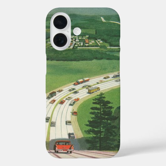 Klassieke Amerikaanse landschapsroutes, autorit Case-Mate iPhone Case (Achterkant)