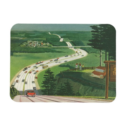 Klassieke Amerikaanse landschapsroutes, autorit Magneet (Horizontaal)