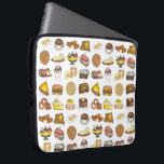 Klassieke Amerikaanse lunch tegen de schatkist Spo Laptop Sleeve<br><div class="desc">Het ontwerp bevat een originele markeerafbeelding van een rij klassieke Amerikaanse dinervoedingsmiddelen met "vettige lepel", waaronder eieren, hasjes, uienringen, taart, koffie, ijs, burger, wafels, clubsandwich, gegrilde kaas, pannenkoeken, enzovoort. Ideaal voor je favoriete foodie of fan van klassieke restaurants. Deze illustratie van diner-voedsel is ook beschikbaar op andere producten. Zie je...</div>