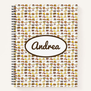 Klassieke Amerikaanse lunch tegen de schatkist Spo Notitieboek