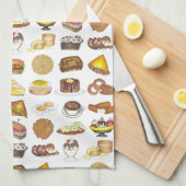 Klassieke Amerikaanse lunch tegen de schatkist Spo Theedoek (Quarter Fold)