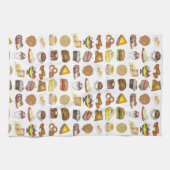 Klassieke Amerikaanse lunch tegen de schatkist Spo Theedoek (Horizontaal)