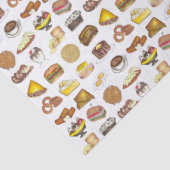 Klassieke Amerikaanse lunch tegen de schatkist Spo Tissuepapier (Detail)