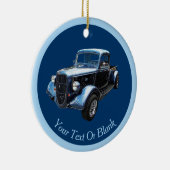 Klassieke Amerikaanse make Pickup uit 1937 Keramisch Ornament (Rechts)