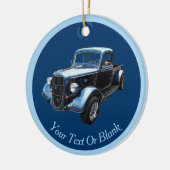 Klassieke Amerikaanse make Pickup uit 1937 Keramisch Ornament (Links)