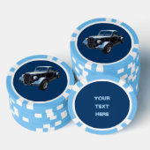 Klassieke Amerikaanse make Pickup uit 1937 Poker Chips (Opstapeling)