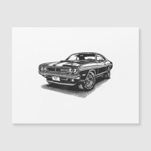 Klassieke Amerikaanse Muscle Car Retro Vintage 60s