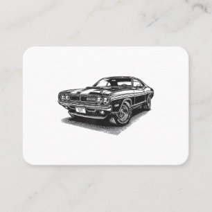 Klassieke Amerikaanse Muscle Car Retro Vintage 60s Visitekaartje