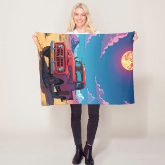 Klassieke Amerikaanse pick-up  Fleece Deken