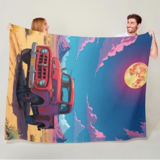 Klassieke Amerikaanse pick-up fleece deken