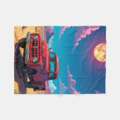 Klassieke Amerikaanse pick-up Fleece Deken (Voorkant (Horizontaal))