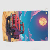 Klassieke Amerikaanse pick-up Golfhanddoek (Horizontaal)