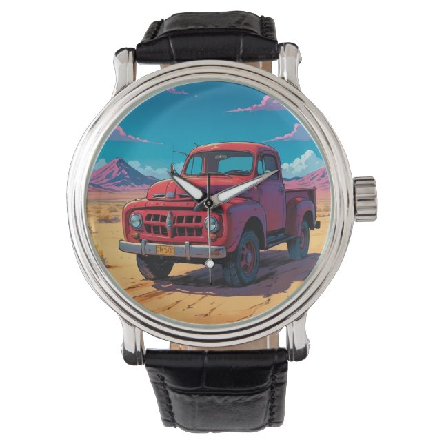 Klassieke Amerikaanse pick-up  Horloge (Voorkant)