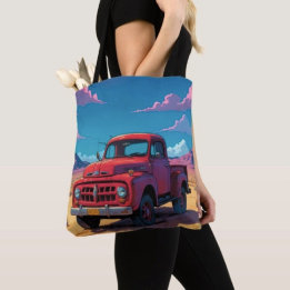 Klassieke Amerikaanse pick-up Tote Bag