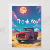 Klassieke Amerikaanse pick-up truck Bedankkaart (Voorkant)