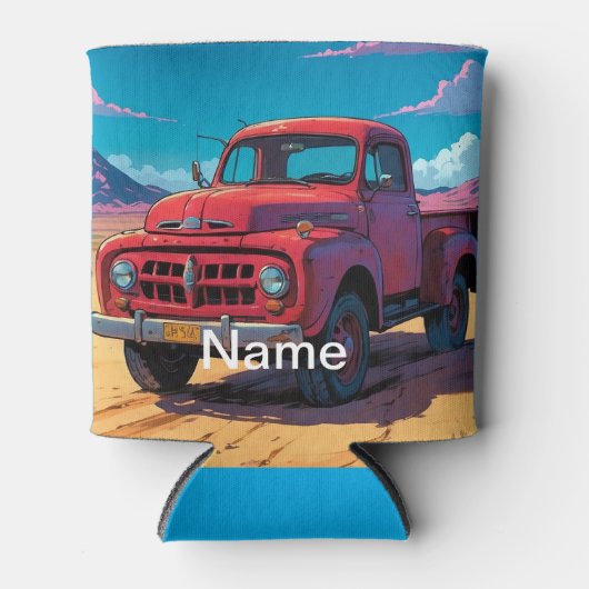 Klassieke Amerikaanse pick-up truck Blikjeskoeler (Voorkant)