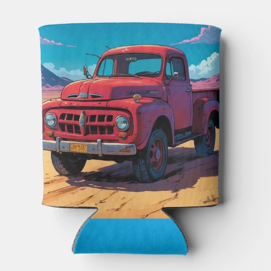 Klassieke Amerikaanse pick-up truck Blikjeskoeler (Achterkant)