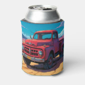 Klassieke Amerikaanse pick-up truck Blikjeskoeler (Blikje Achterkant)