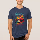 Klassieke Amerikaanse pick-up truck Tri-Blend Shirt (Voorkant)