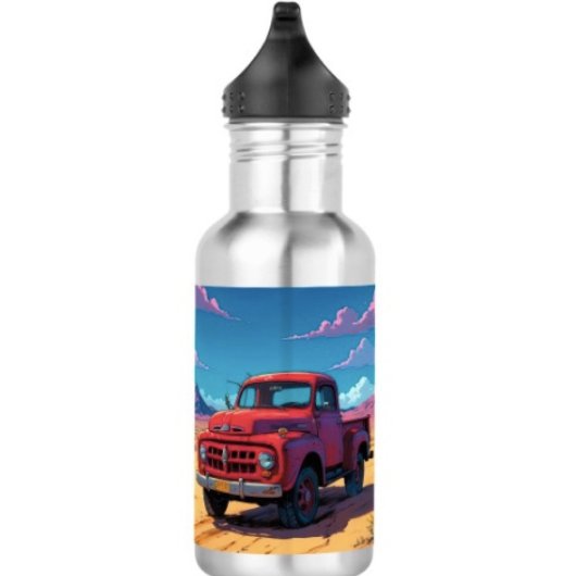 Klassieke Amerikaanse pick-up Waterfles