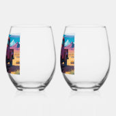 Klassieke Amerikaanse pick-up Wijnglas Zonder Voet (Links)