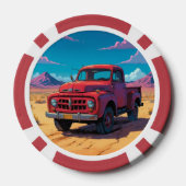 Klassieke Amerikaanse Pickup Poker Chips (Achterkant)