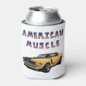 Klassieke Amerikaanse Spier Auto Mustang Boss 302 Blikjeskoeler (Blikje Voorkant)