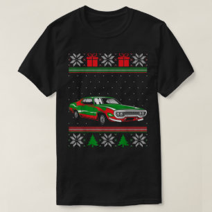 Klassieke Amerikaanse spierballen lelijke kerstmis T-shirt