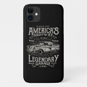 Klassieke Amerikaanse spierwagen   Hotrod's Highwa Case-Mate iPhone Case