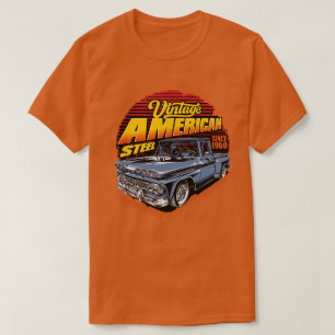 Klassieke Amerikaanse stalen vintage pick-uptruck T-shirt